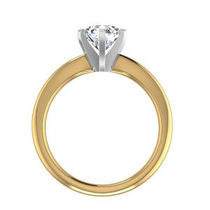 Aura 6-Prong Sculpted Solitaire Engagement Ring in $14K Yellow Gold 18K Yellow Gold$