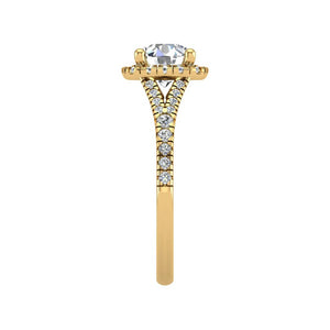 Bloom Halo Engagement Ring in $14K Yellow Gold 18K Yellow Gold$