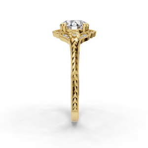 Clara Simple Solitaire Engagement Ring in $14K Yellow Gold 18K Yellow Gold$