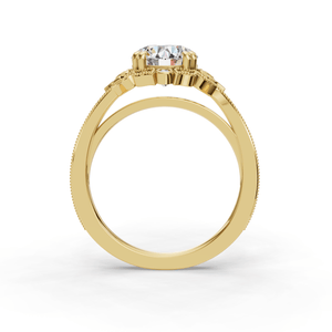 Clara Simple Solitaire Engagement Ring in $14K Yellow Gold 18K Yellow Gold$