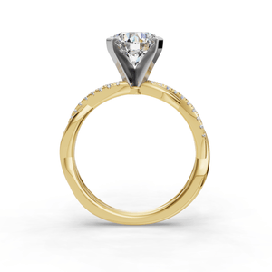 Classic Halo Engagement Ring – Mist Style in $14K Yellow Gold 18K Yellow Gold$