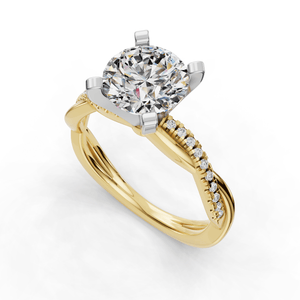 Classic Halo Engagement Ring – Mist Style in $14K Yellow Gold 18K Yellow Gold$