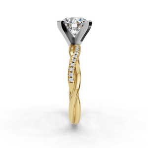 Classic Halo Engagement Ring – Mist Style in $14K Yellow Gold 18K Yellow Gold$