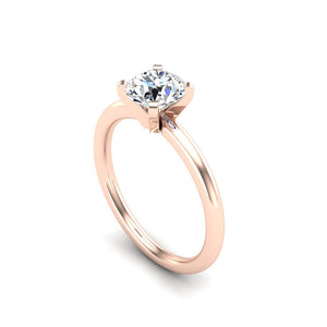 Cove 4-Prong Solitaire Engagement Ring in $14K Rose Gold 18K Rose Gold$