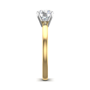 Cove 4-Prong Solitaire Engagement Ring in $14K Yellow Gold 18K Yellow Gold$