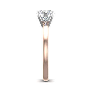 Cove 4-Prong Solitaire Engagement Ring in $14K Rose Gold 18K Rose Gold$