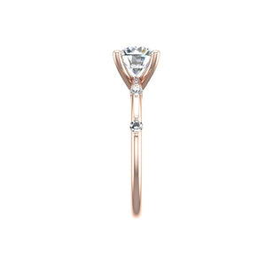 Eden Gallery Solitaire Engagement Ring in $14K Rose Gold$