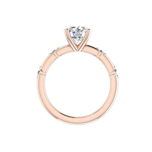 Eden Gallery Solitaire Engagement Ring in $14K Rose Gold$