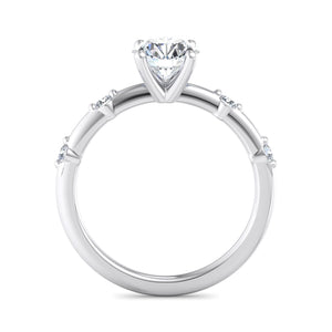 Eden Gallery Solitaire Engagement Ring in $14K White Gold 18K White Gold Platinum$