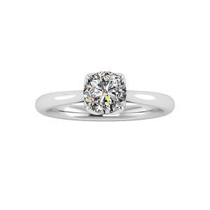 Eira Timeless Solitaire Engagement Ring in $14K White Gold 18K White Gold Platinum$