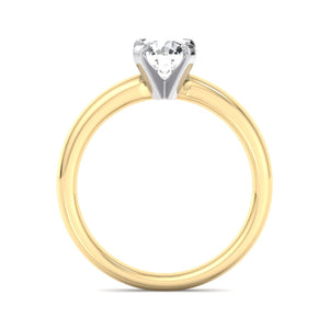 Faye 4-Prong Petite Solitaire Engagement Ring in $14K Yellow Gold 18K Yellow Gold$