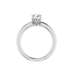 Faye 4-Prong Petite Solitaire Engagement Ring in $14K White Gold 18K White Gold$