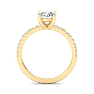 Gleam Pave Engagement Ring in $14K Yellow Gold 18K Yellow Gold$