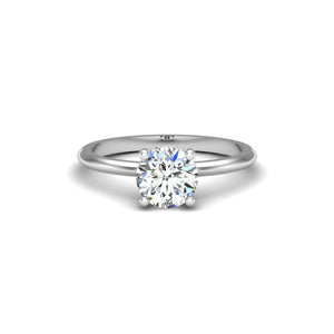 Lush Hidden Halo Engagement Ring in $14K White Gold 18K White Gold Platinum$