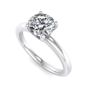 Mira Petite Engagement Ring in $14K White Gold 18K White Gold Platinum$