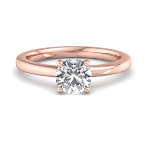 Mira Petite Engagement Ring in $14K Rose Gold$