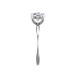 Nia Simple Solitaire Engagement Ring in $14K White Gold 18K White Gold Platinum$