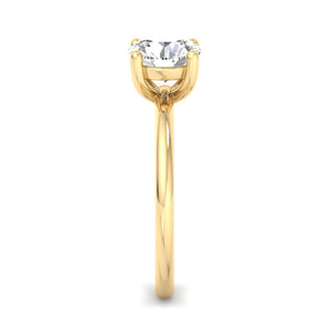 Nia Simple Solitaire Engagement Ring in $14K Yellow Gold 18K Yellow Gold$