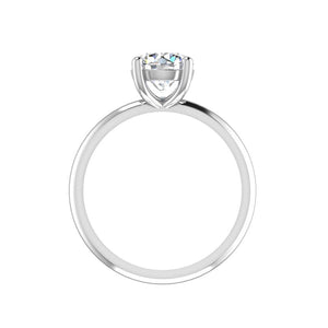 Nia Simple Solitaire Engagement Ring in $14K White Gold 18K White Gold Platinum$
