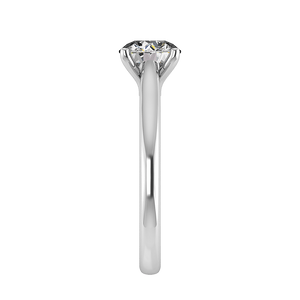 Nova Cathedral Solitaire Engagement Ring in $14K White Gold 18K White Gold Platinum$