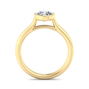 Onyx Bezel Solitaire Engagement Ring in $14K Yellow Gold 18K Yellow Gold$