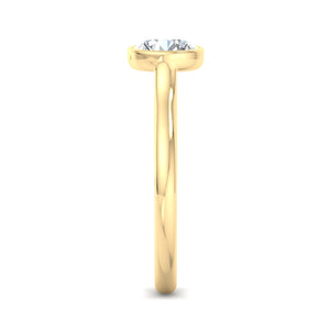 Onyx Bezel Solitaire Engagement Ring in $14K Yellow Gold 18K Yellow Gold$