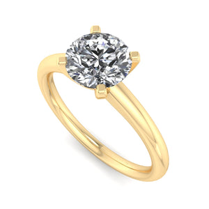 Opal Signature Solitaire Engagement Ring in $14K Yellow Gold 18K Yellow Gold$