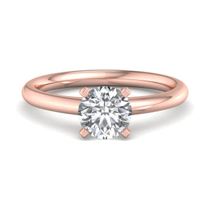 Opal Signature Solitaire Engagement Ring in $14K Rose Gold 18K Rose Gold$