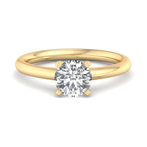Opal Signature Solitaire Engagement Ring in $14K Yellow Gold 18K Yellow Gold$