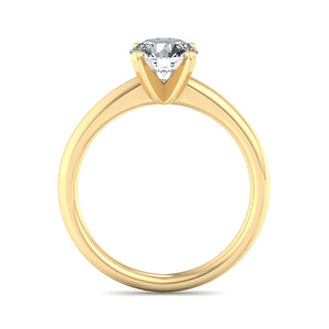 Opal Signature Solitaire Engagement Ring in $14K Yellow Gold 18K Yellow Gold$