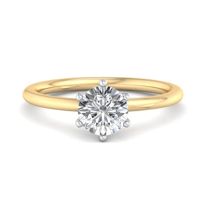 Orion 6-Prong Signature Solitaire Engagement Ring in $14K Yellow Gold 18K Yellow Gold$