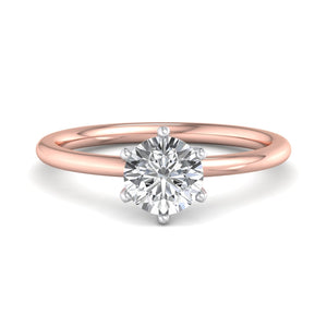 Orion 6-Prong Signature Solitaire Engagement Ring in $14K Rose Gold 18K Rose Gold$