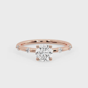 Eden Gallery Solitaire Engagement Ring in $14K Rose Gold$