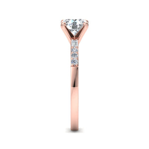 Sage Modern Solitaire Engagement Ring in $14K Rose Gold 18K Rose Gold$