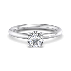 Skye Refined Solitaire Engagement Ring in $14K White Gold 18K White Gold Platinum$