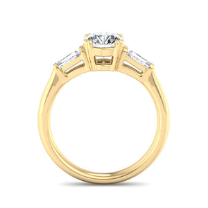Trio Classic 3-Stone Engagement Ring in $14K Yellow Gold 18K Yellow Gold$