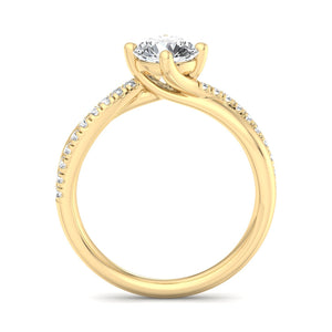 Vale Understated Solitaire Engagement Ring in $14K Yellow Gold 18K Yellow Gold$