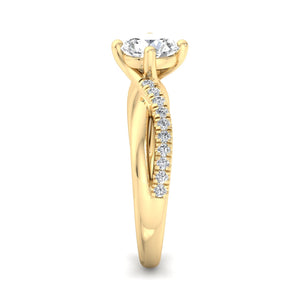 Vale Understated Solitaire Engagement Ring in $14K Yellow Gold 18K Yellow Gold$