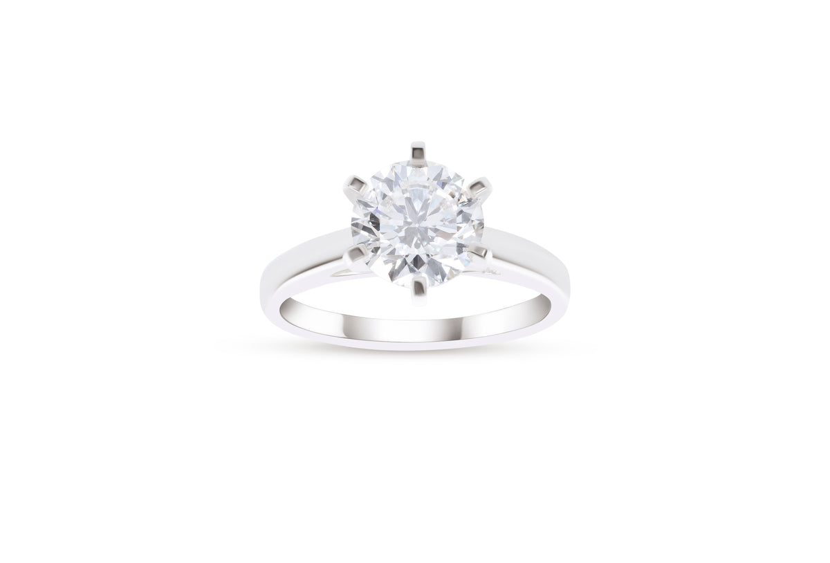 2 Carat Lab Grown Diamond Solitaire Ring (CANADA)