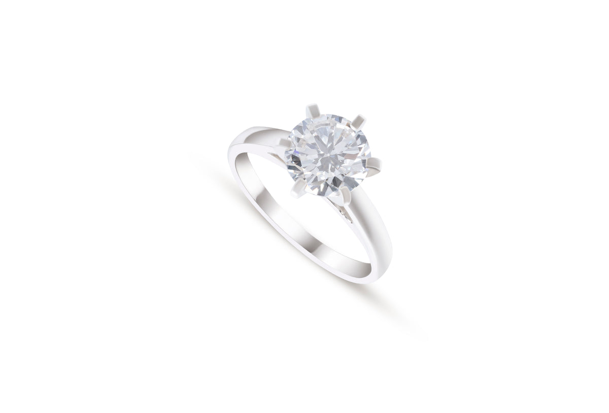 2 Carat Lab Grown Diamond Solitaire Ring (CANADA)