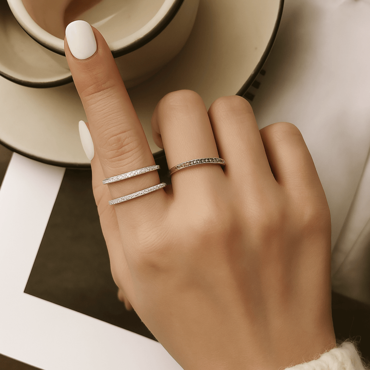 $White, Gold, Rose, Pink, Black, Blue$ 