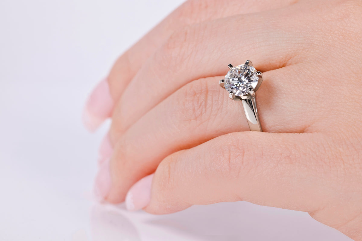 2 Carat Lab Grown Diamond Solitaire Ring (CANADA)