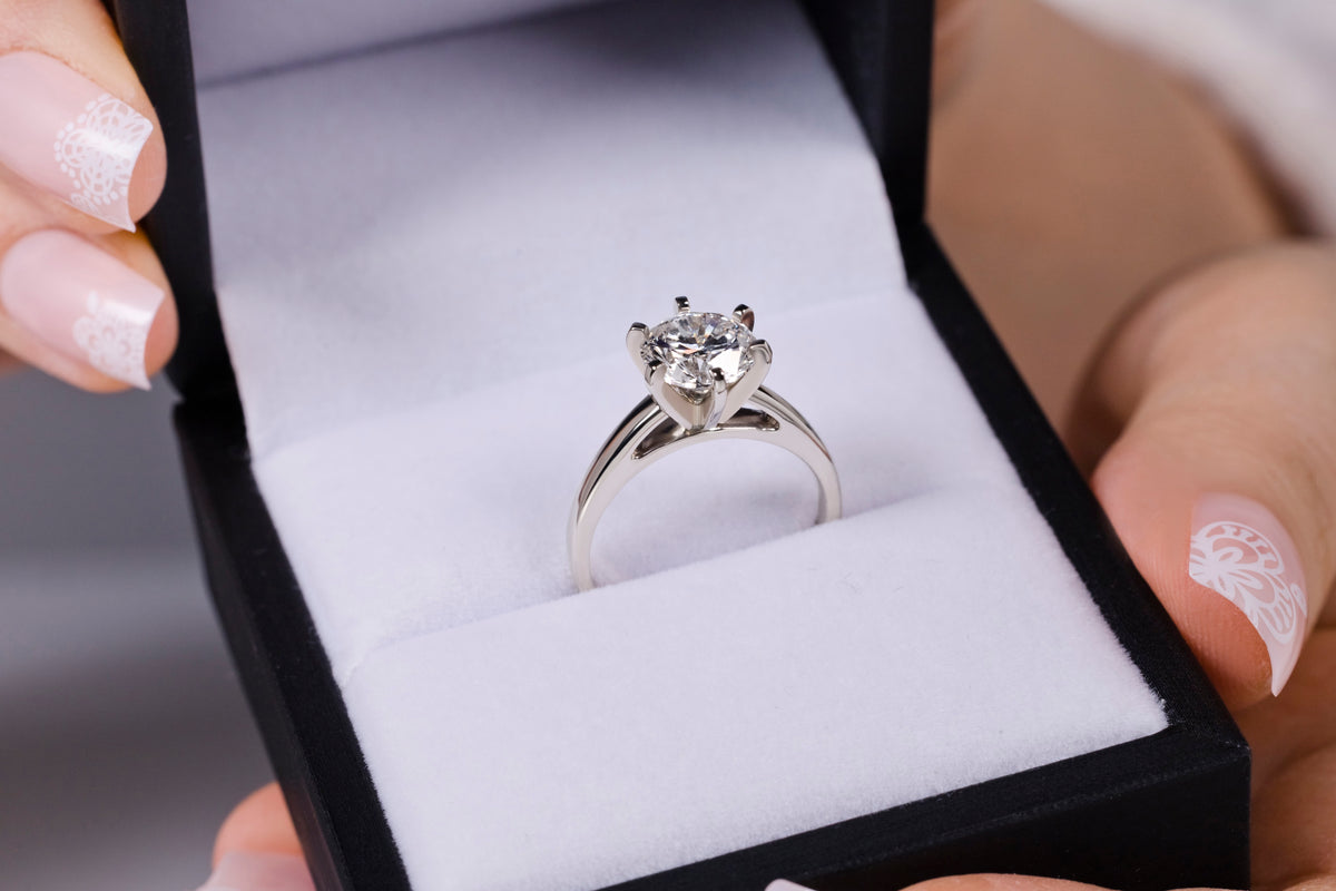 2 Carat Lab Grown Diamond Solitaire Ring (CANADA)