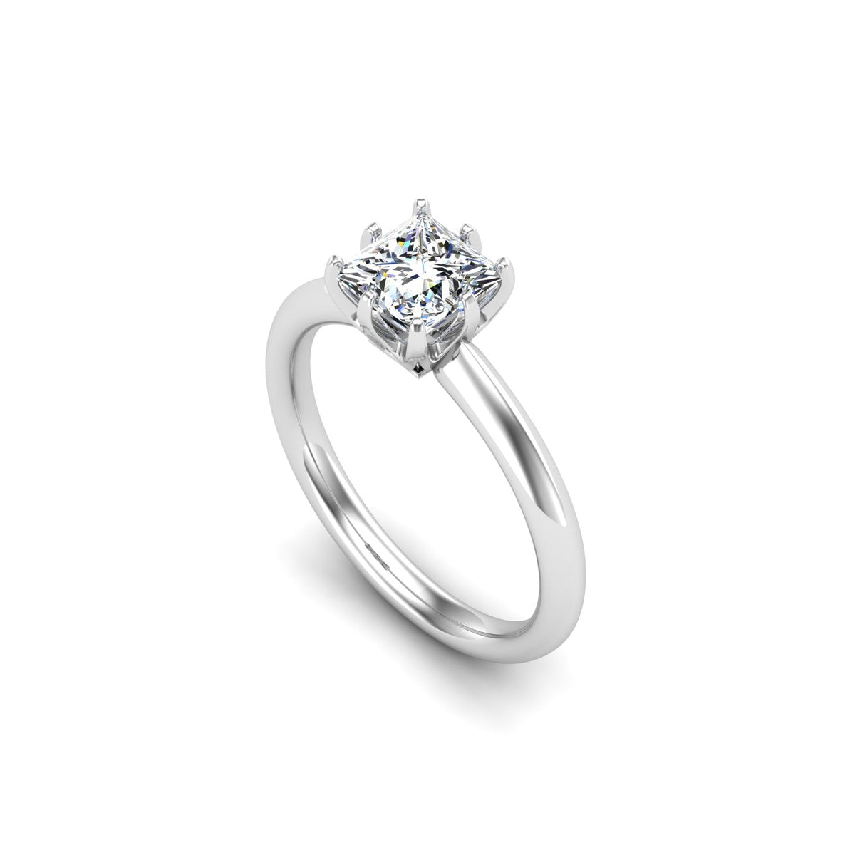 Aspen Knife Edge 6-Prong Solitaire Engagement Ring