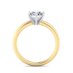 Aura 6-Prong Cathedral Solitaire Engagement Ring in $14K Yellow Gold 18K Yellow Gold$