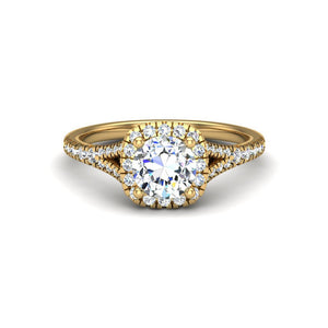 Bloom Halo Engagement Ring in $14K Yellow Gold 18K Yellow Gold$ 