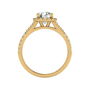 Bloom Halo Engagement Ring in $14K Yellow Gold 18K Yellow Gold$ 