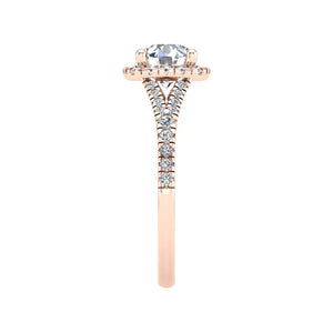 Bloom Halo Engagement Ring in $14K Rose Gold 18K Rose Gold$ 