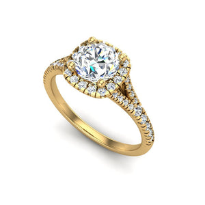 Bloom Halo Engagement Ring in $14K Yellow Gold 18K Yellow Gold$ 
