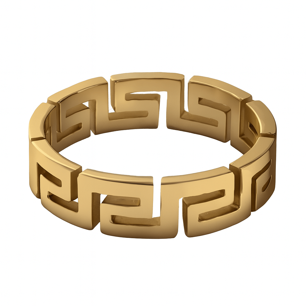 Greek Gold Ring $5, 6, 7, 8, 9, 10, 11, 12, 13, 14, 15$